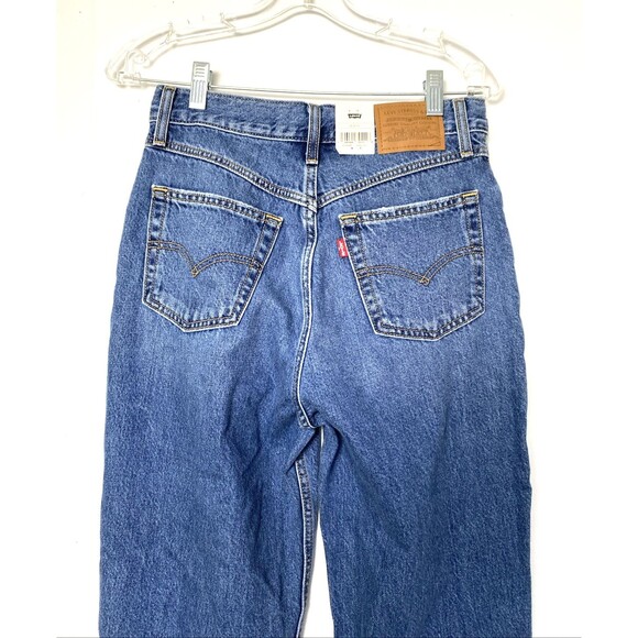 Levi’s 80’s High Rise Mom Jeans Size 26X30 Blue Distressed Pockets NWT - Picture 4 of 15